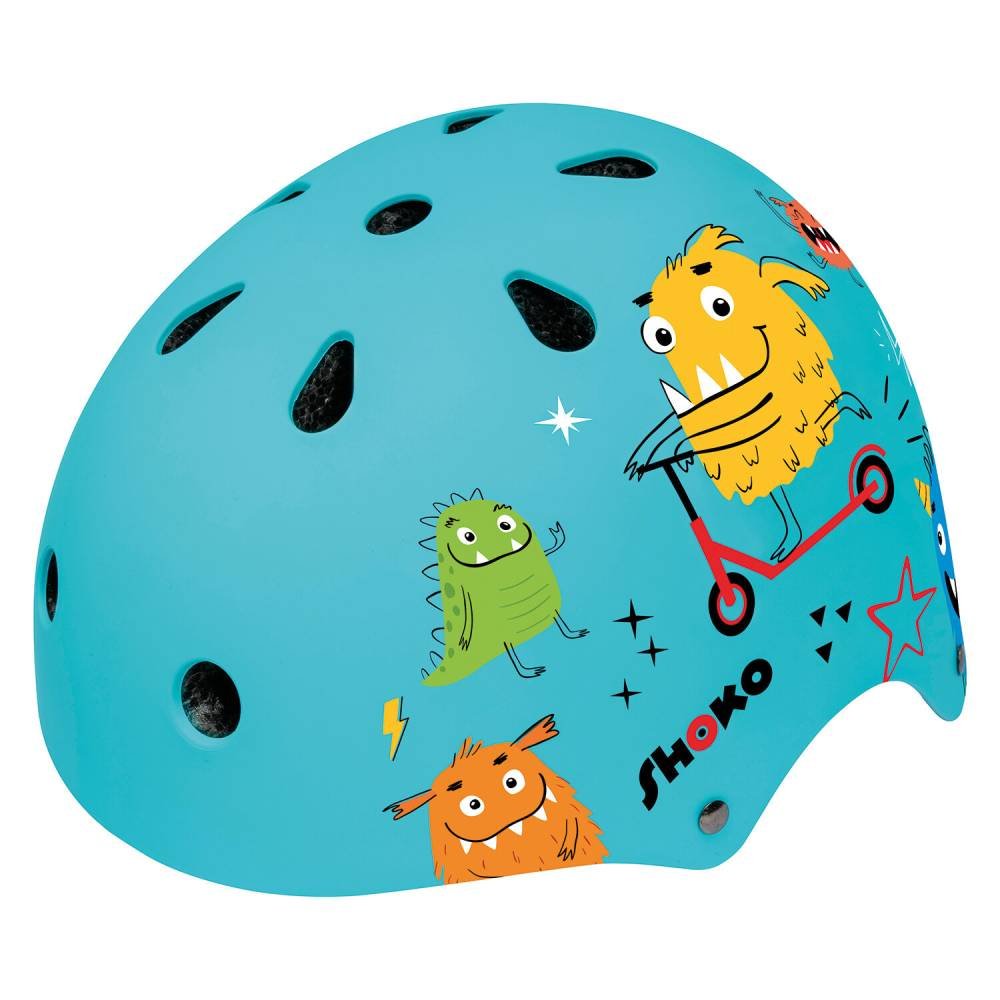 Shoko Παιδικό Κράνος Με Φως Minty Monsters